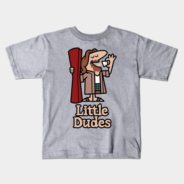 Little Dudes Pizza Kids T-Shirt by harebrained